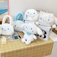 sanrio plush backpack cinnamoroll plushie bag free shipping kawaii stuffed animals bags anime stuffed handbag backpacks for girl
