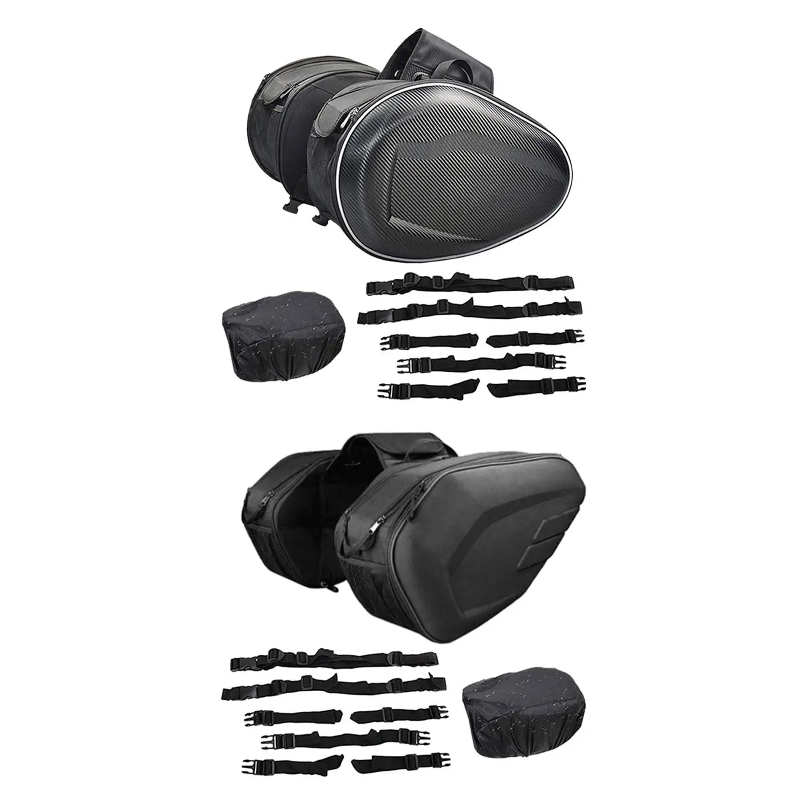 Мотоциклетные седельные сумки из искусственной кожи регулируемая сумка для