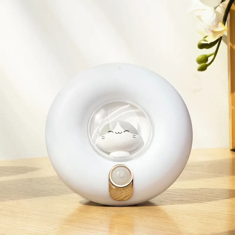 

Sensor Cute LED Night Light USB Rechargeable Dimmable Night Lamp for Bedroom Decor Kitchen Cabinet Light Wireless Closet Light