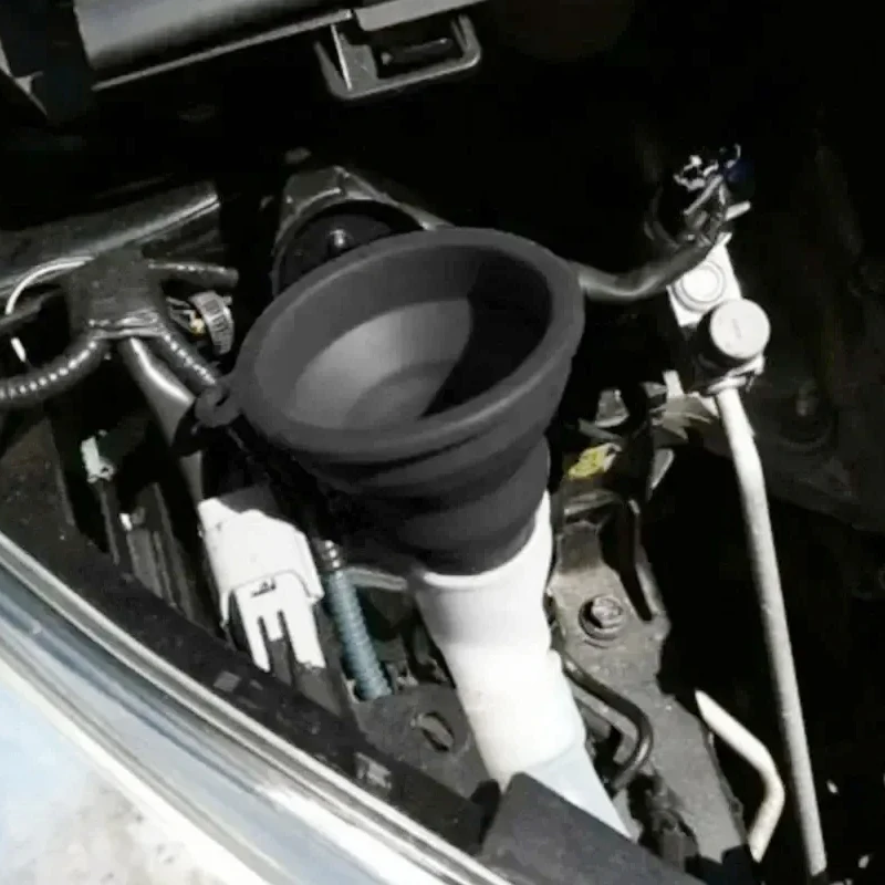 Универсальная воронка для двигателя автомобиля складные силиконовые воронки