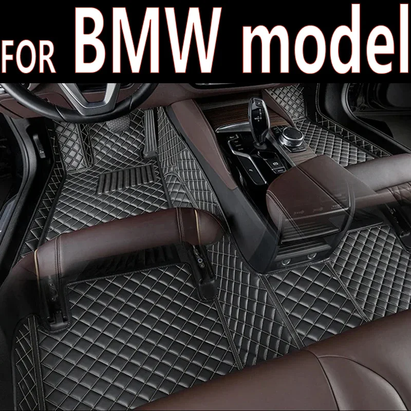 Кожаные автомобильные коврики для BMW X7 G07 X3 F25 Z4 G01 X1 E84 X6 E71 I4 IX3 5 GT F07 IX 2022 2023