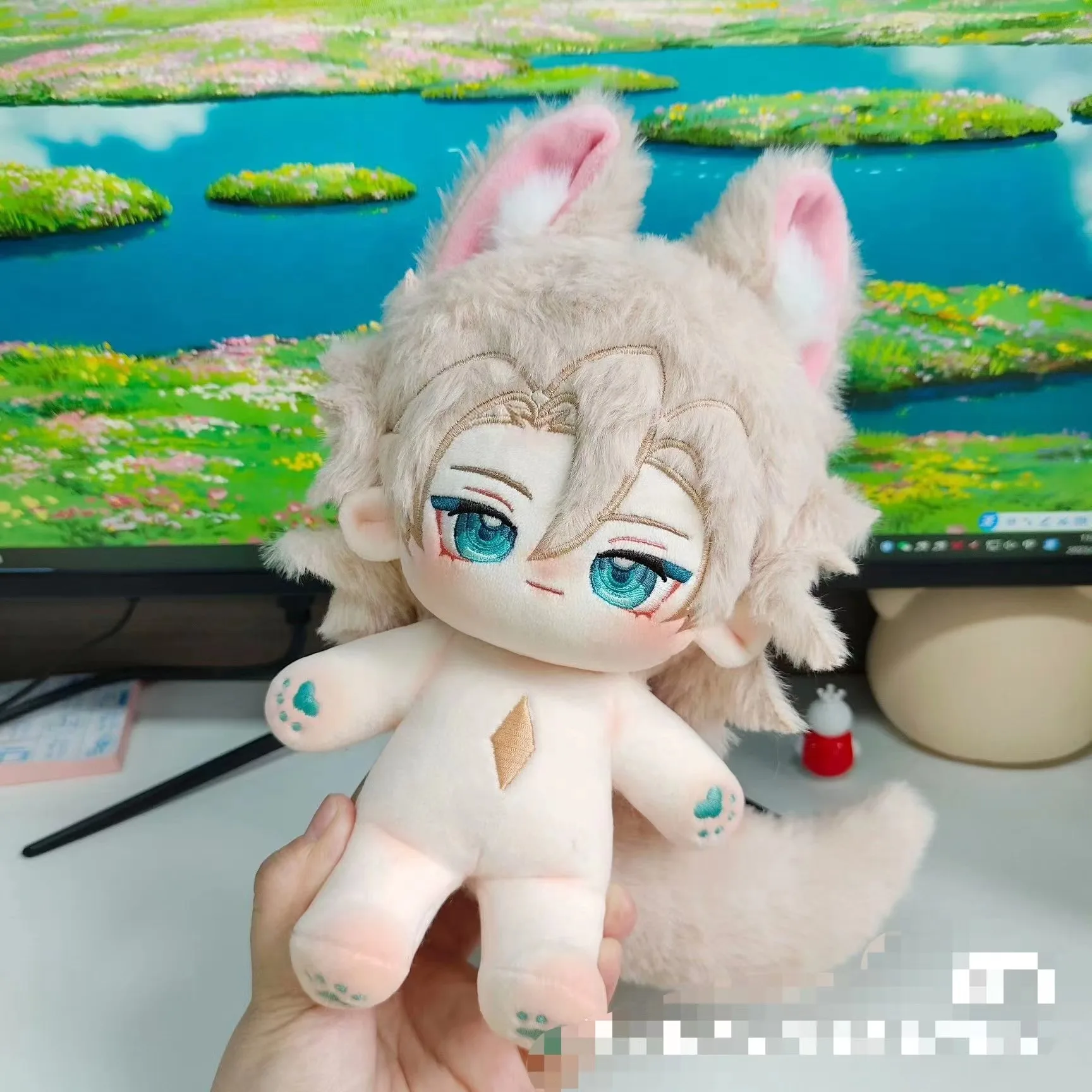 Новинка 2023 искусственная кукла Genshin Impact Albedo диаметром 20 см подушки подарки для