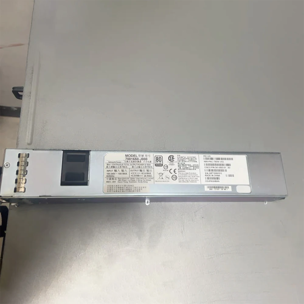 Для источника питания CISCO полностью протестированного N55-PAC-750W 341-0503-01 7001650 -J000 A0 750