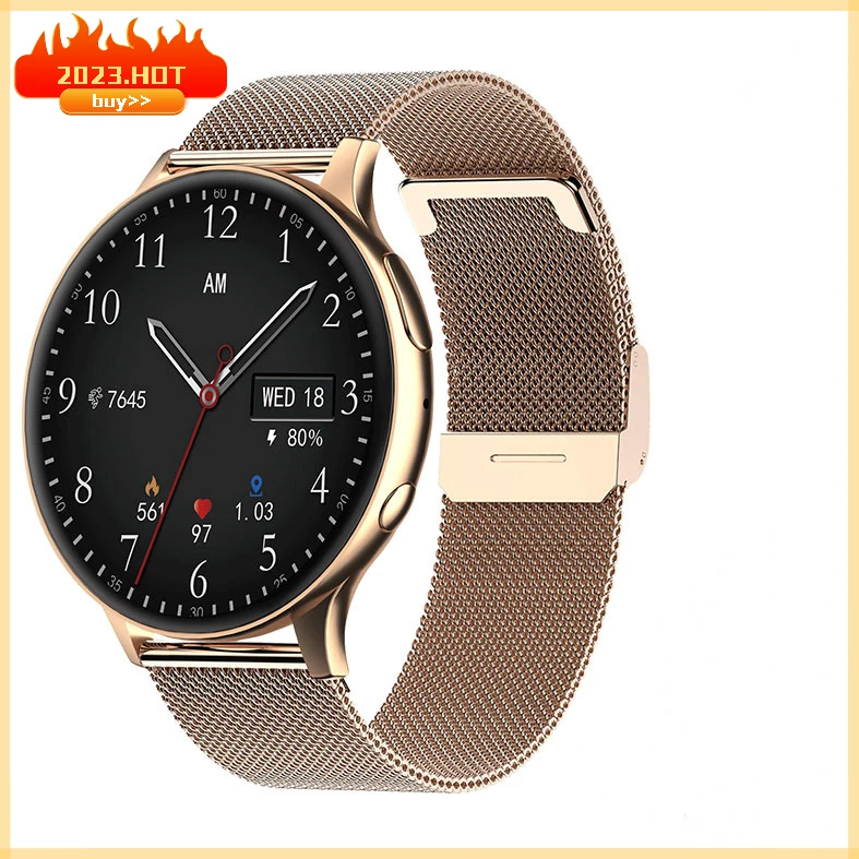 

2023 smart watch female recording smart watch for Android Bluetooth call voice assistant digital watch new weather clock Sale