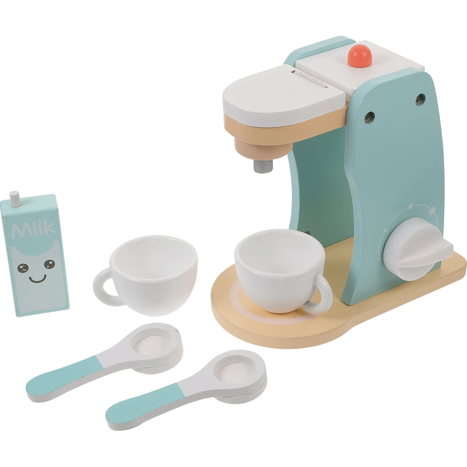 

Coffee Machine Wooden Maker Toy Toys For Kids Set Plaything Toddler Dolls House Playset Kitchen