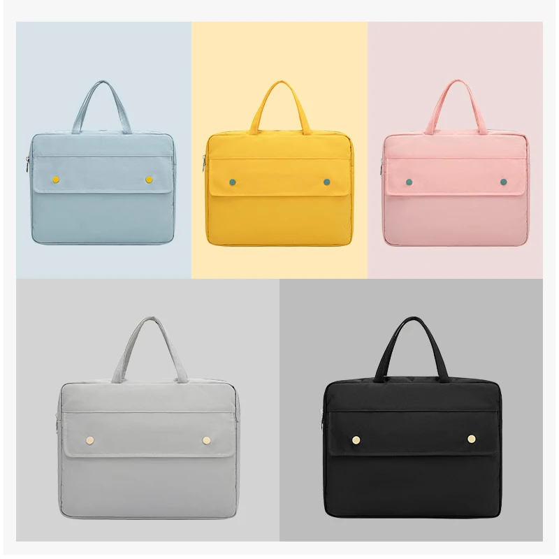 Business Women Laptop Bag Ladies Handbag Briefcase Case Protective Shoulder Computer Bag For Lenovo Apple MacBook Document Bag