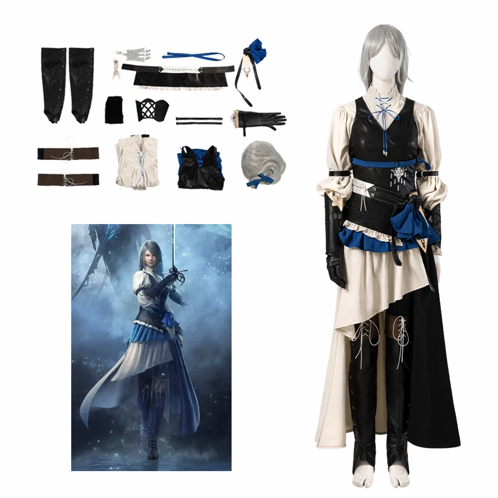 

Jill Warrick Cosplay Costume Dress Leggings Wig Halloween Christmas Carnival Party Role Play Suit For Women