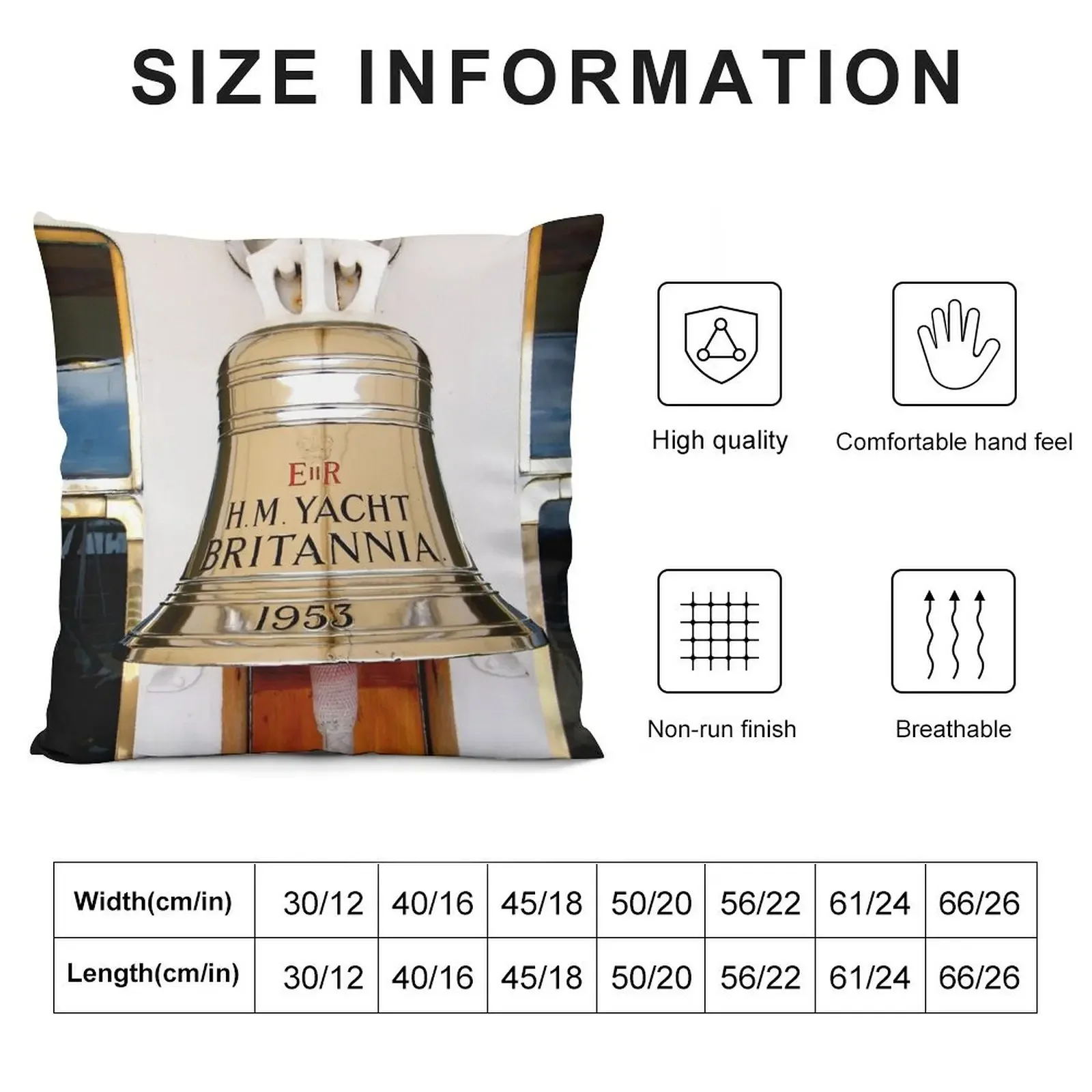 Колокольчик Королевская яхта Британская декоративная подушка Подушки для