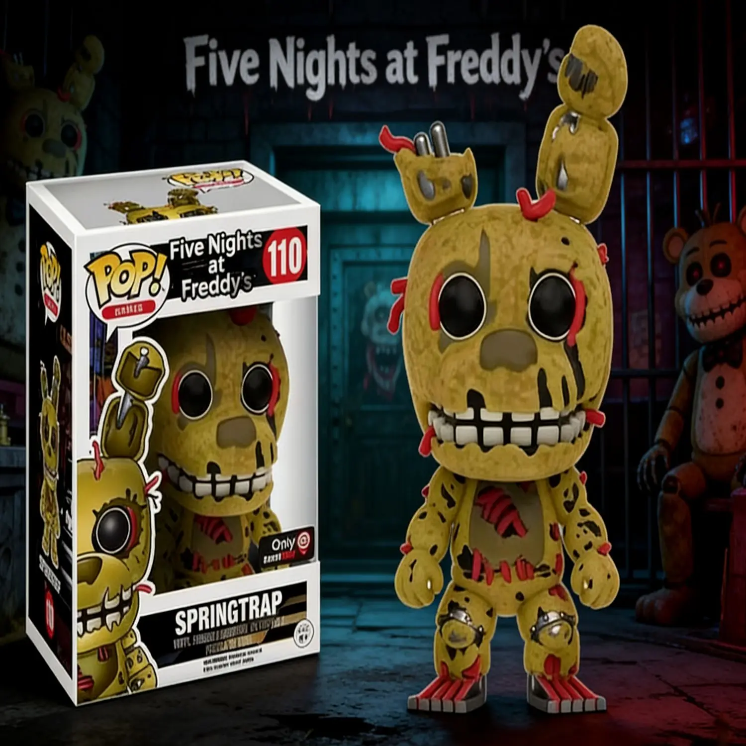 Фото Коллекционные фигурки FUNKO POP Five Nights At Freddy's 919 SUN MOON: Фредди 106, Чика 108, Чик 107. Виниловые игрушки-фигурки, подарки, коллекционные куклы. №1