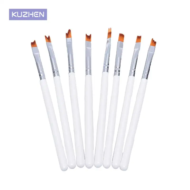 

8Pcs Nail Art Brush Set Petal Pen Flower Pen DIY Painting Various Shapes Nail