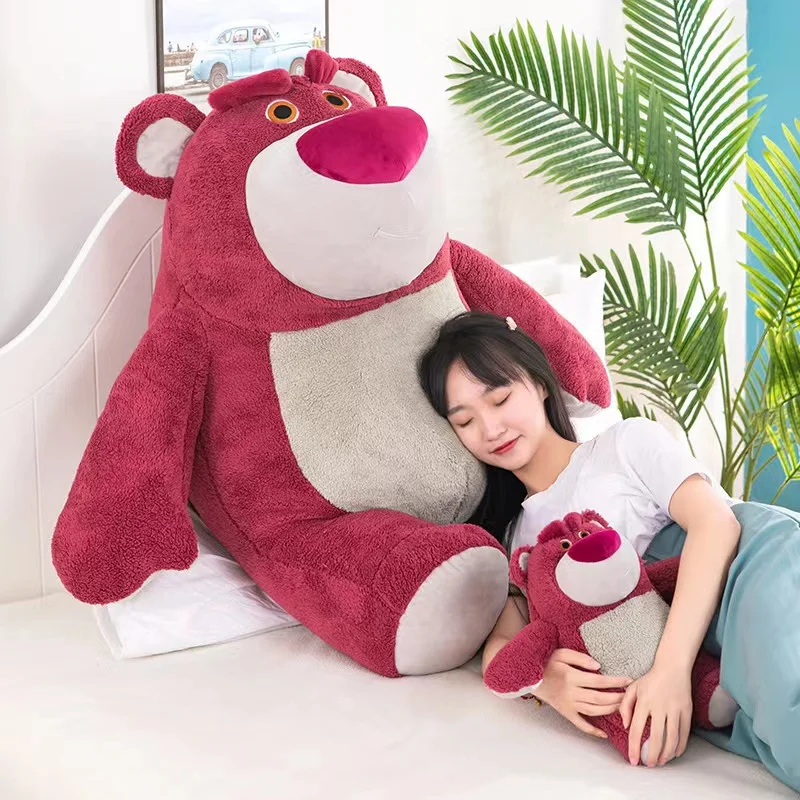 

Lotso Huggin Bear Disney Toy Story Plush Toys Soft Strawberry Stuffed Super Bear Bag Doll Kids Xmas Gift With Strawberry Smell