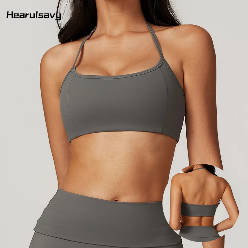 Hearuisavy Quick-Dry Йога Одежда Бег Нижнее Белье Дышащий Тренировки Brassiere Фитнес