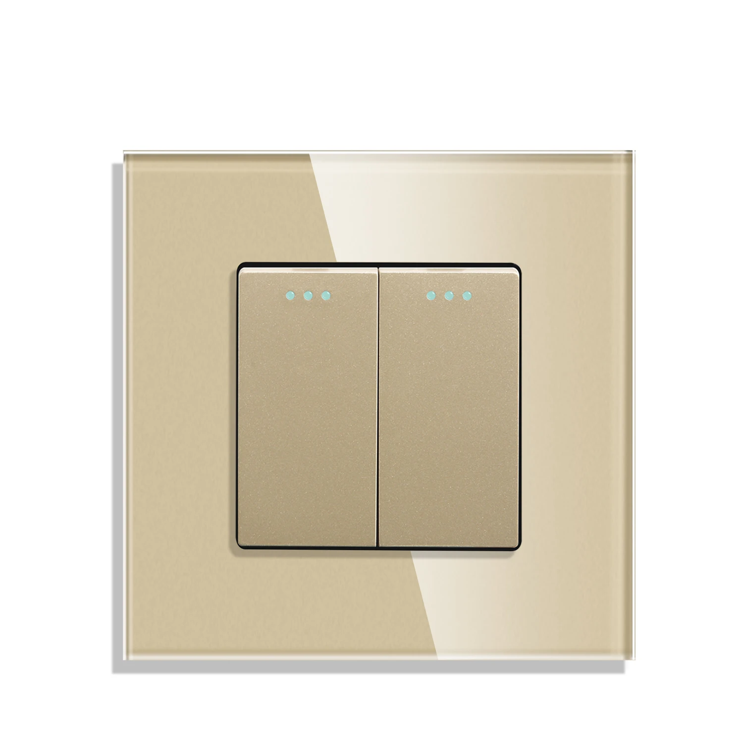 

Кнопочный выключатель Bingoelec 1/2/3-х канальный белый/черный/золотой