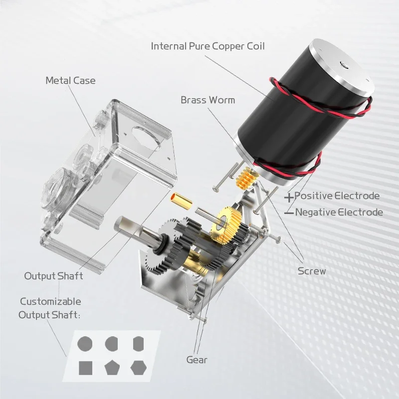5882-50ZY Червячный мотор-редуктор 12 В/24 В вперед/назад регулируемая скорость от 1 5