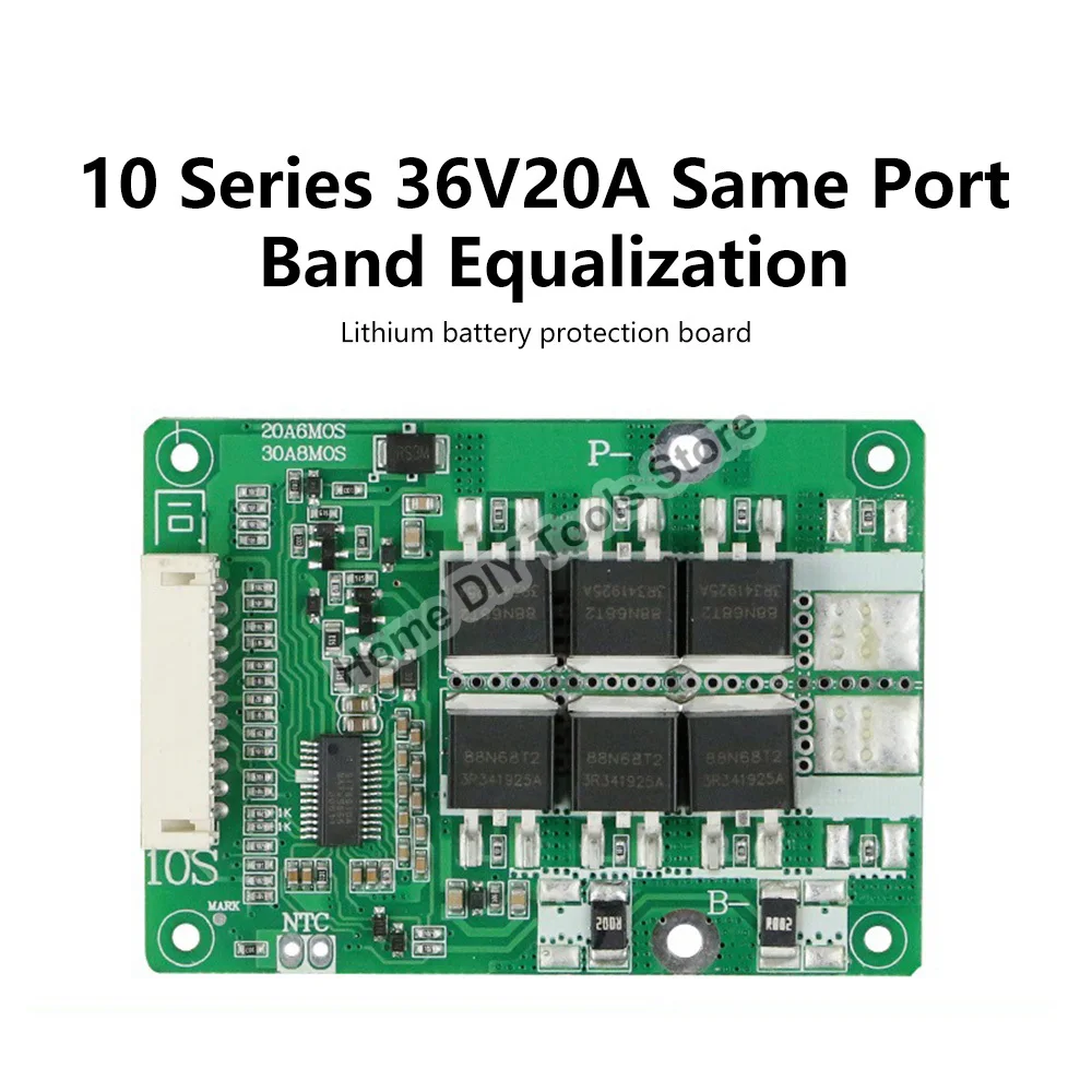 BMS 10S 36V 20A 18650 литиевая