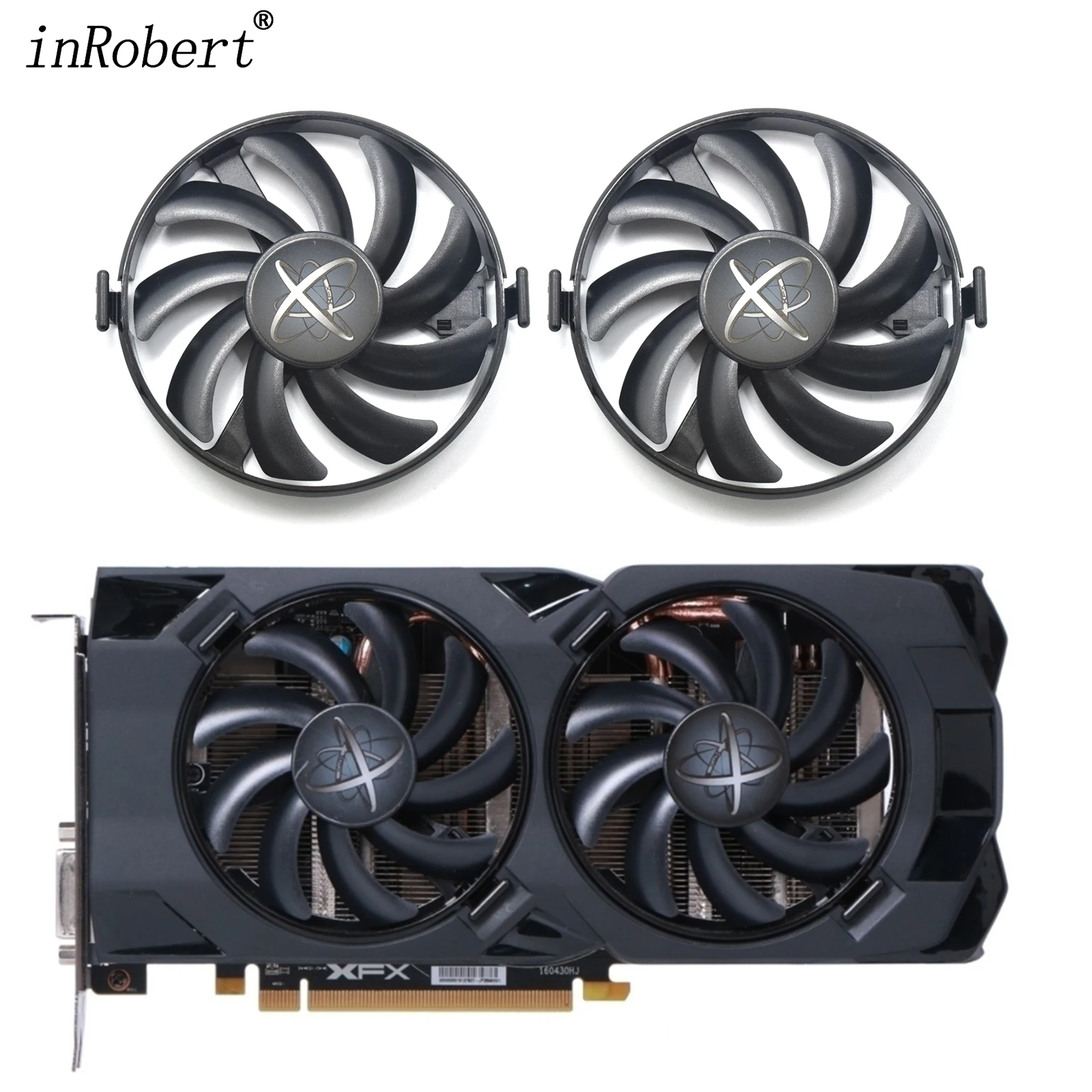 Вентилятор охлаждения для видеокарты XFX AMD Radeon R7 370 RX 470 480 570 RX460 580 |
