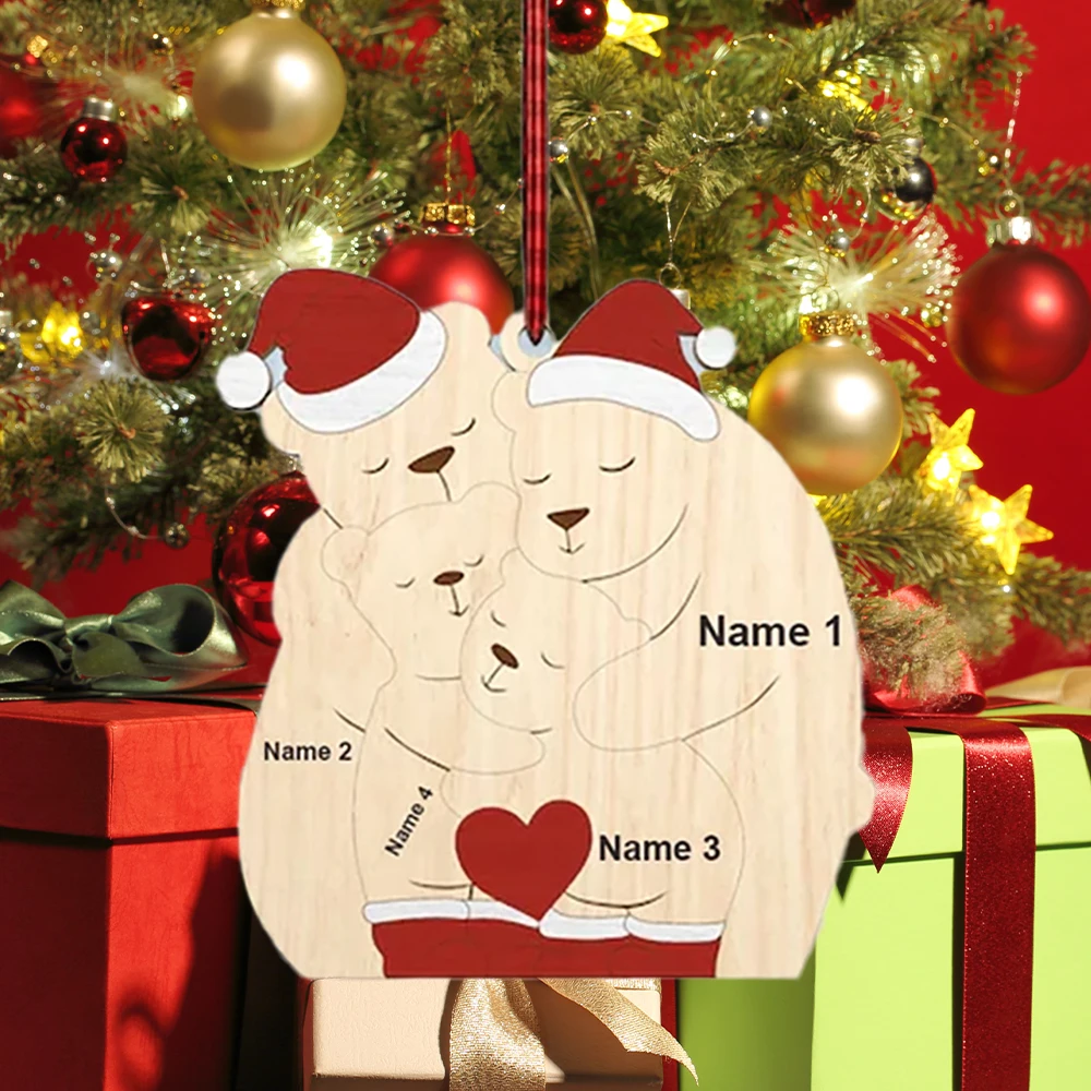 Персонализированные имена подвеска Wodden украшение для дома статуи подарок
