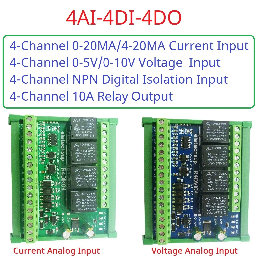 Модуль шлюза ModBus eletechsup R4DVI04_R4DIK04