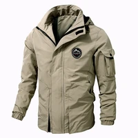 2022ss outdoor mens jacket windproof waterproof jacket detachable hooded windbreaker male hiking cycling coat mens clothes