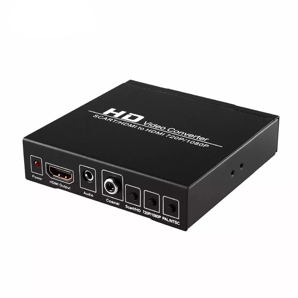 

SCART HDMI to HDMI Converter Full HD 1080P Digital High Definition Video Konverter EU/US Power Plug Adapter For HDTV HD