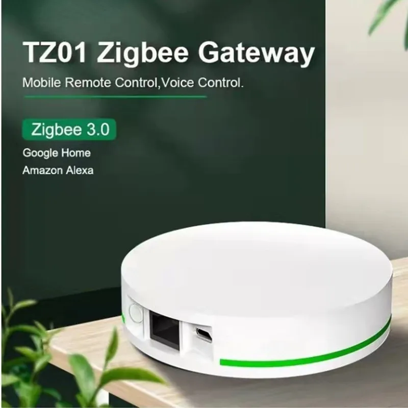 

Tuya Smart ZigBee 3.0 Wire Gateway Hub Smart Home Bridge Wireless Remote Controller Works with Smart Life APP Alexa Google Home