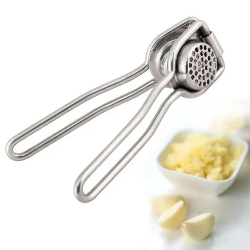 

Zinc Alloy Garlic Press Manually Mashed Machine Crusher Handheld Cooking Ginger Kitchen Tools Cocina Gadgets Product Squeezer