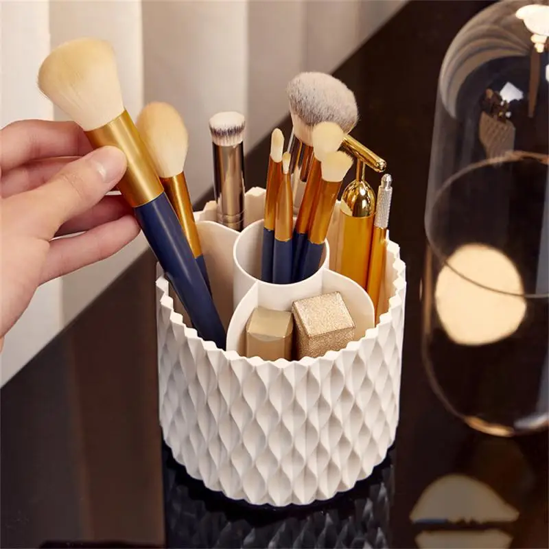

Jewelry Organizer Makeup Organizer Ins Style 360 ° Rotary Dust-proof Home Organization And Storage Cosmetic Brush Storage