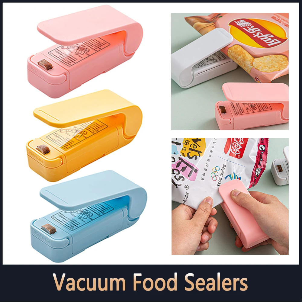 

["Мини-герметик с подогревом, полиэтиленовый пакет, 2-скоростной регулируемый пластиковый пакет, уплотнительные зажимы, влагостойкий инструмент Kichen"]