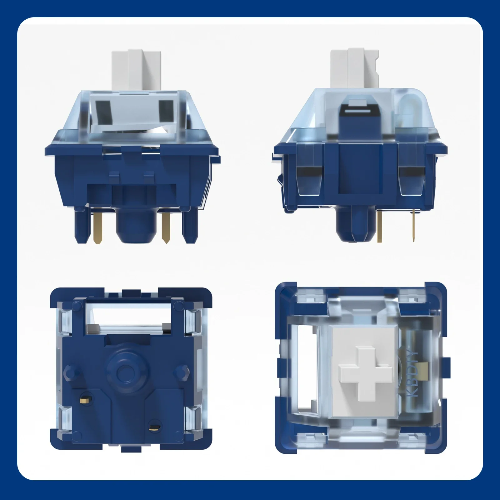 Линейные переключатели MX 46g для игровой механической клавиатуры Gamer KIT Blue Factory Lubed