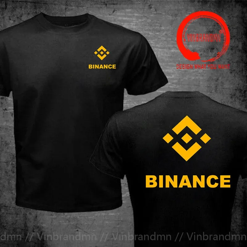 Трендовая повседневная футболка Binance Exchange Coin Crypto Мужская BNB Cryptocurrey Биткойн Одежда