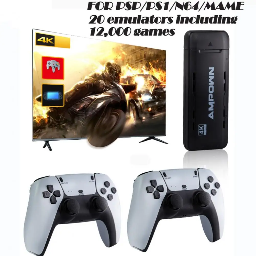 Video Game Console 1 Set Funny High Sensitivity Multiple Games  HDMI-compatible Output Video Game Console for Family