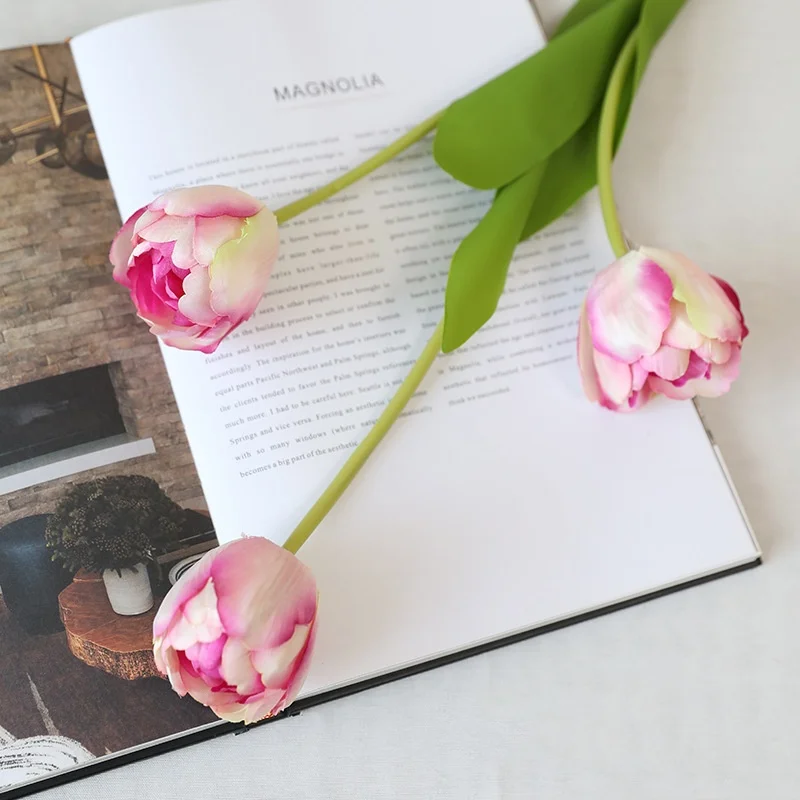 

Искусственные тюльпаны из шелка, набор из 3 штук