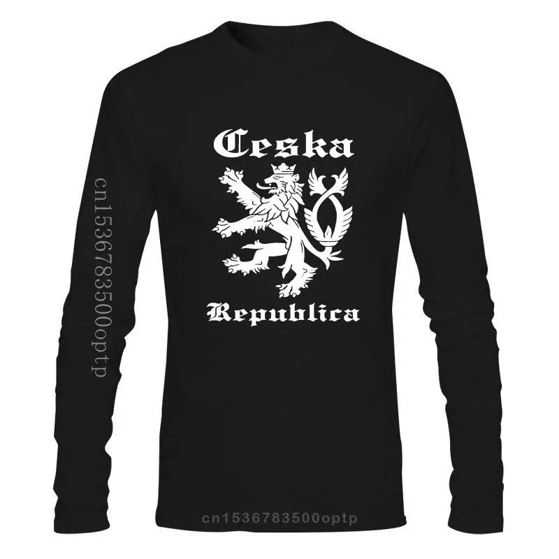 

Мужская одежда, новинка, CESKA-Чешская Республика, забавная хлопковая футболка унисекс в виде льва