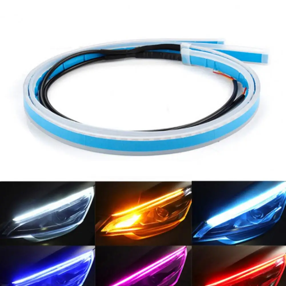

Useful Car Lamp Strips Universal Ultra-thin Modified Auto DRL Car LED Running Lights LED Ambient Lamp Strips Decoration