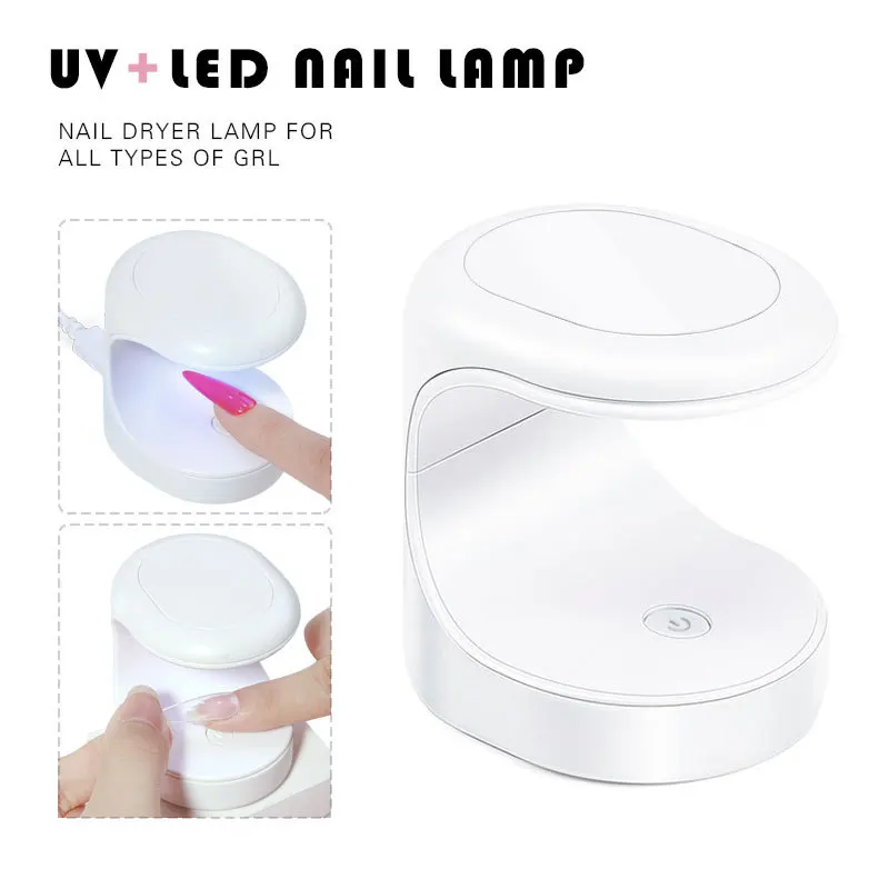 

1 Piece Mini Nail Piece Phototherapy Lamp Phototherapy Machine Eggshell Lamp USB Nail Polish Baking Lamp