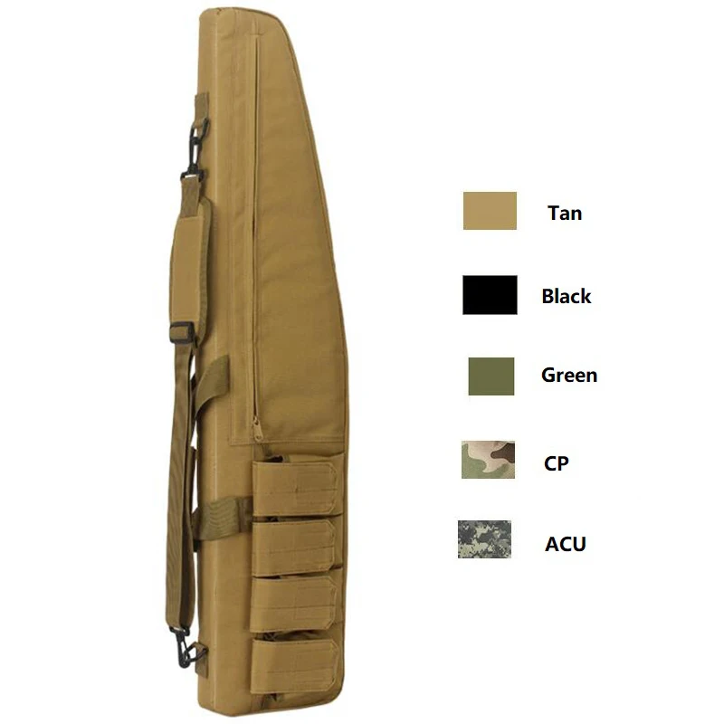 

Military Rifle Case 100cm Hunting Rifle Gun Airsoft Air Gun Single Shoulder Bags Case With Cushion Padded Protection Carry Bag
