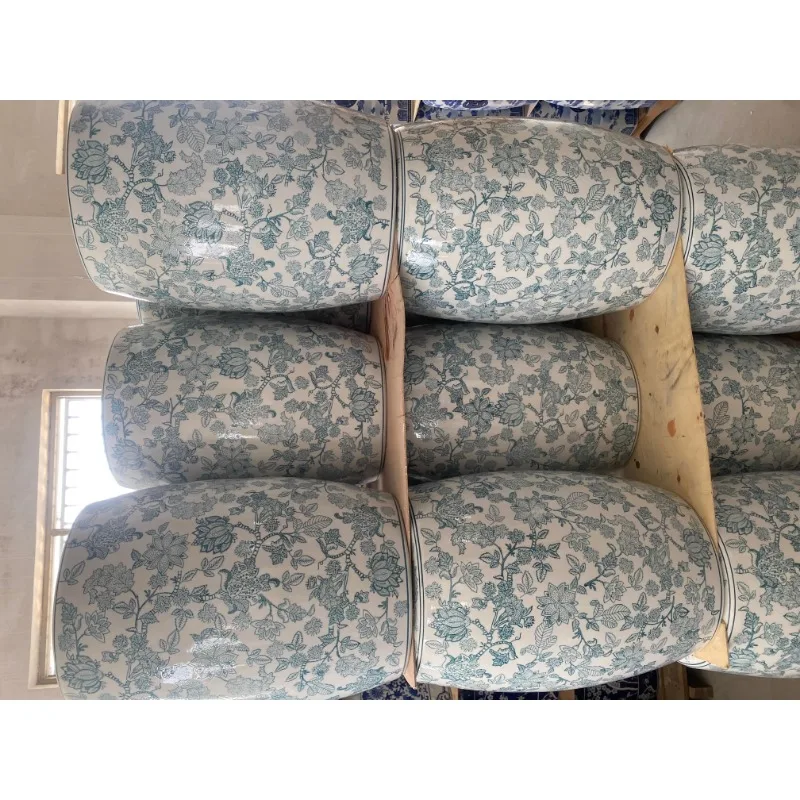 Новый китайский сине-белый фарфоровый табурет для барабанов домашняя гостиная