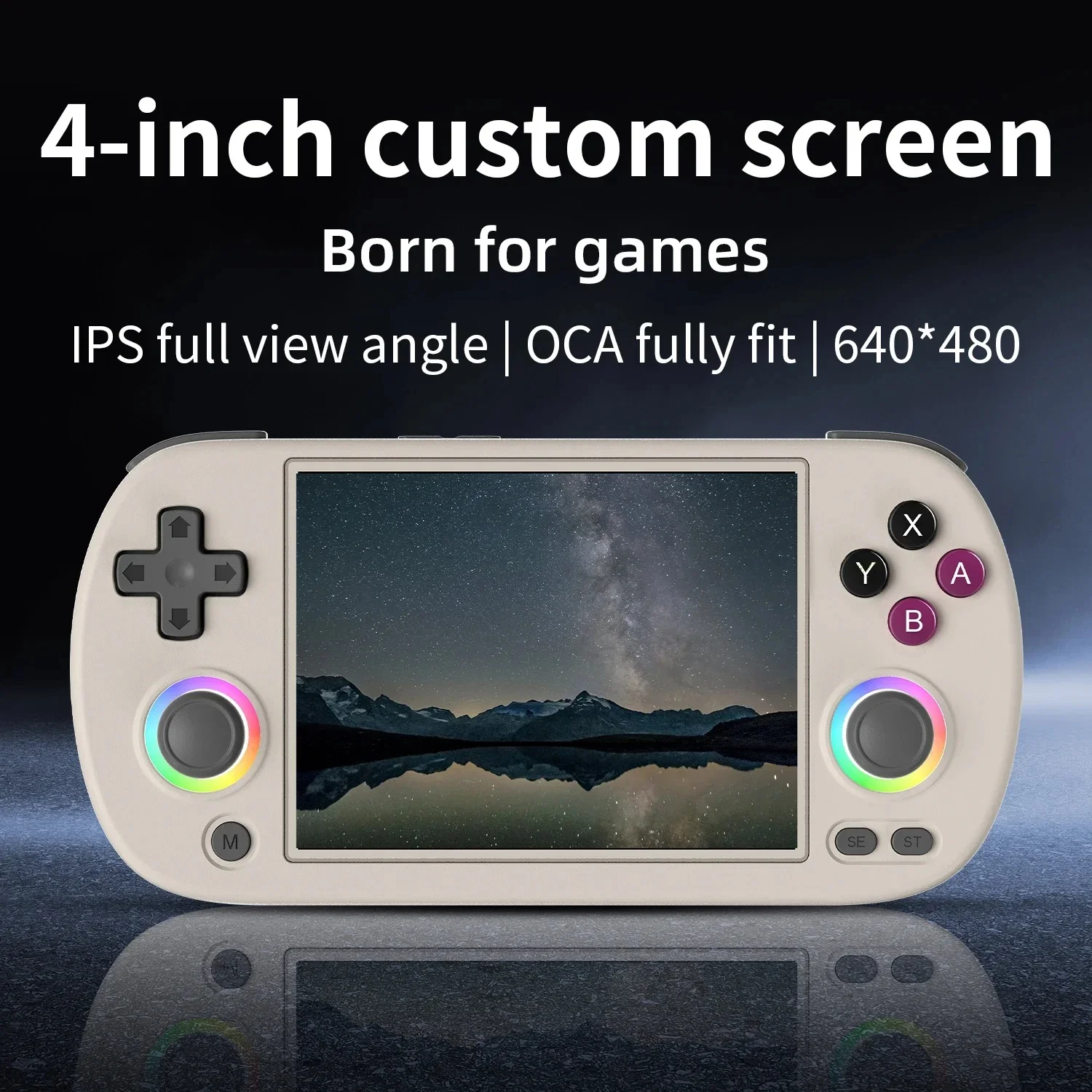 Фото ANBERNIC RG40XX H 4-дюймовый экран IPS ручная подсветка RGB система Linux 5GWiFi поддерживает PSPGame праздничный подарок №2
