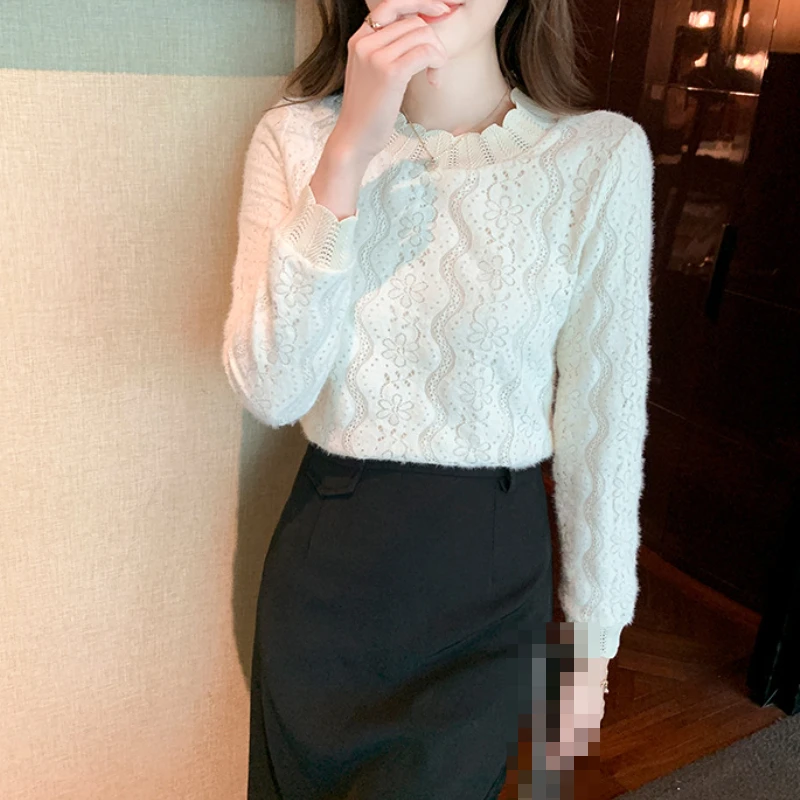 

2023 T-shirts for Woman Casual Splicing of Solid Color Semi-high Collar Conventional Sleeves Women's Clothing Free Shipping