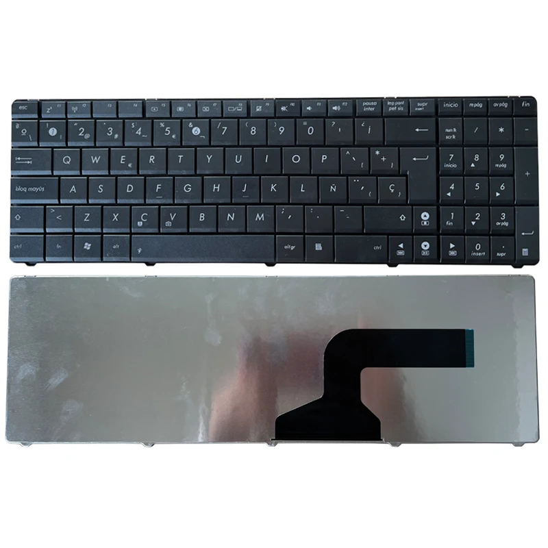 

Spanish Keyboard For Asus N50 N53S N53SV K52F K53S K53SV K72F K52 A53 A52 U50 G51 N51 N52 N53 G73 black SP Laptop Keyboard