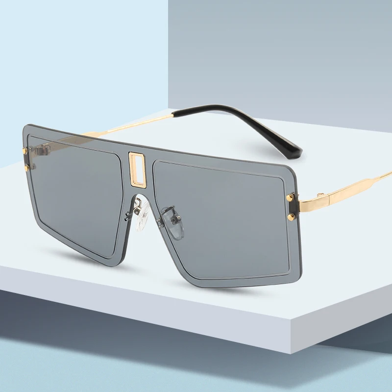 Купи 2022 High Quality Ocean Lens Big Sunglasses Women Luxury Gold Frame Clothing Accessories Outdoor Driving Summer Sunglasses Men за 400 рублей в магазине AliExpress