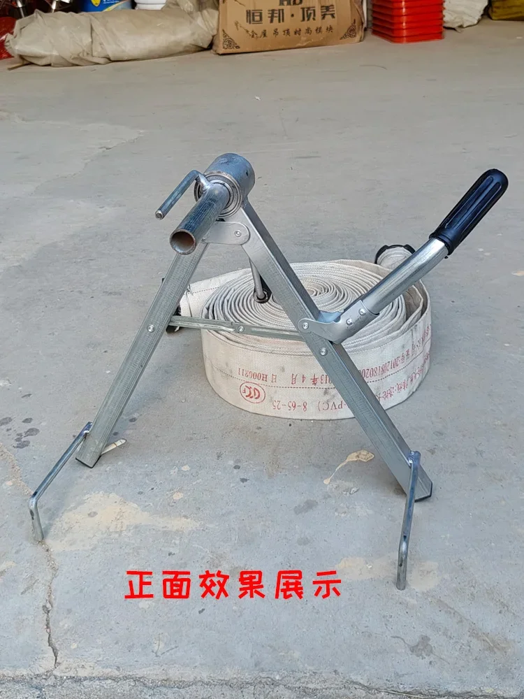 Портативная машина для намотки шлангов ручная пожарных складная стойка