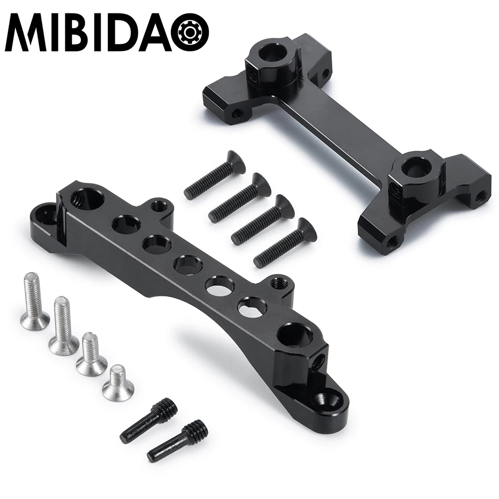 Mibidao Front/Rear Frame Support Shock Tower Braces Suspension Arm Bracket for Axial SCX10 III AXI03007 1/10 RC Crawler Car Part