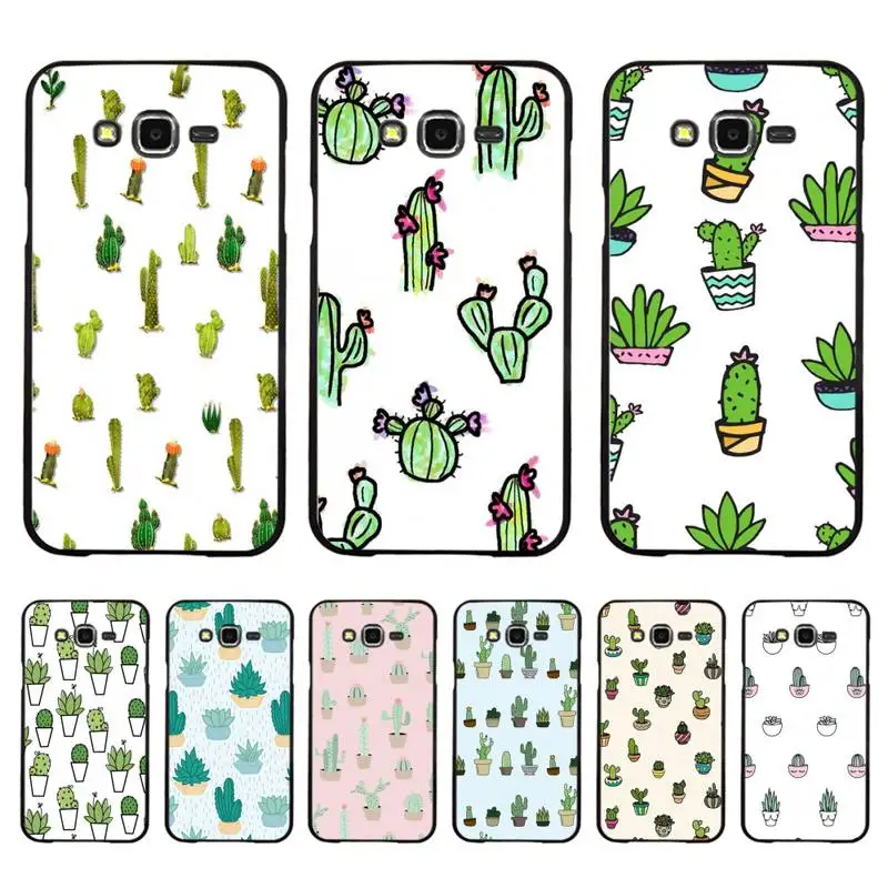 

Cartoon cactus Phone Case for Samsung J8 J7 Core Dou J6 J4 plus J5 J2 Prime A21 A10s A8 A02 cover