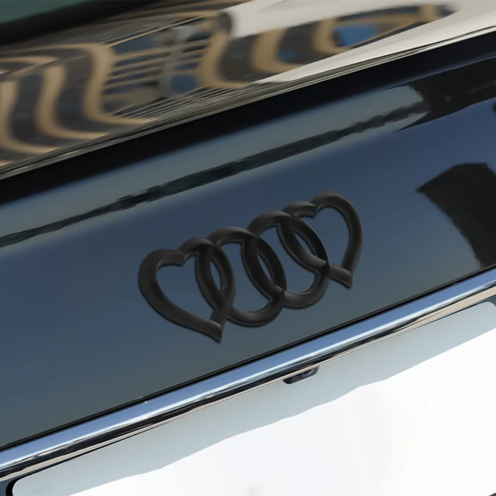 2024 автомобильная наклейка с логотипом в виде сердца любви задняя этикетка