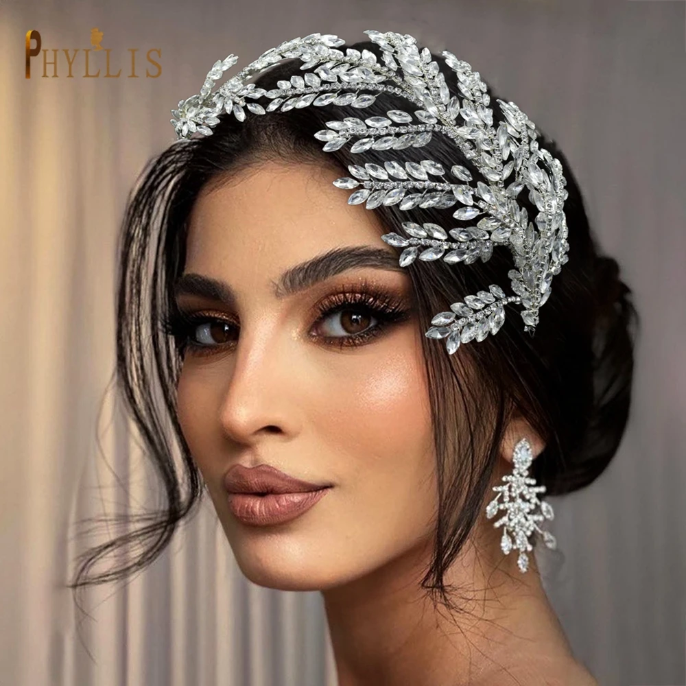

A437 Handmade Wedding Headbands Party Tiaras Crystal Wedding Hair Accessories Head Jewelry for Women Headdress Bride Headwear