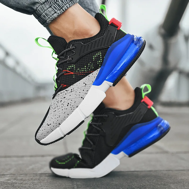 Xiaomi SALUDAS Men's New Sneakers Mesh Fly Woven Breathable Fashion Running Shoes Air Cushion Elastic Tennis Shoes Male Sneakers