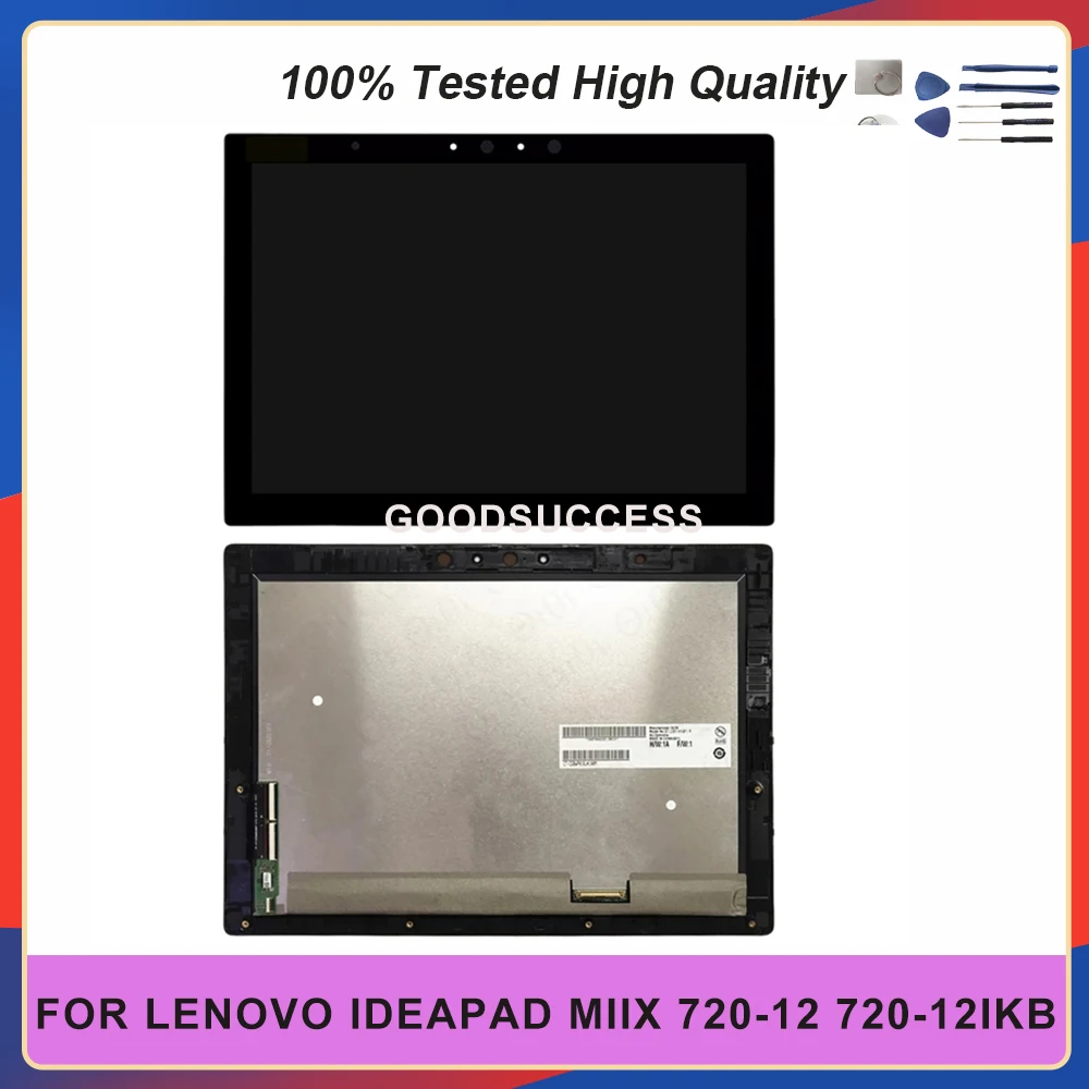 

2880x1920 для Lenovo IdeaPad Miix 720-12 720-12IKB 5D10M65391 ЖК-дисплей сенсорный экран цифровой в сборе Бесплатные инструменты