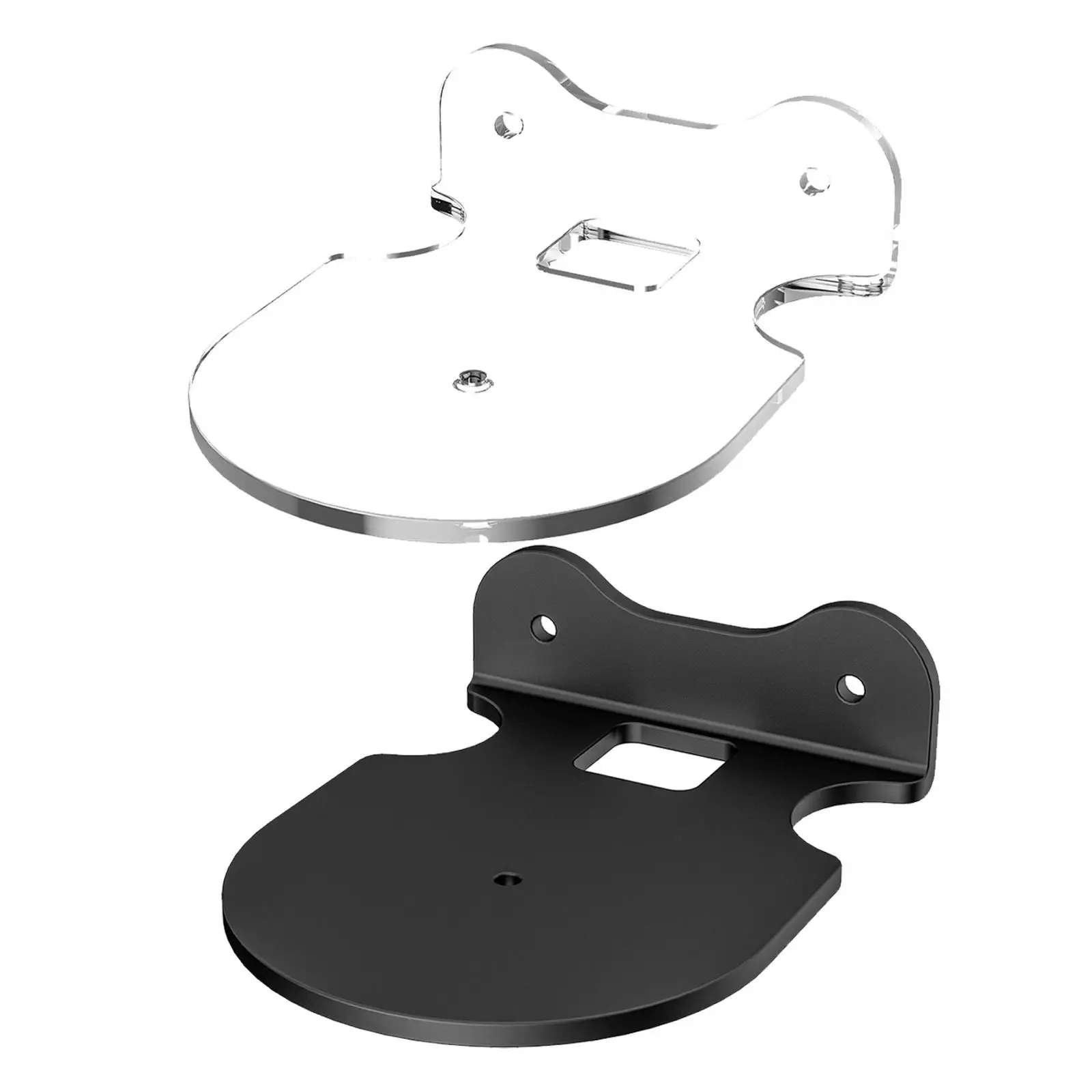 

Wall Mount Stand Holder Cord Management Acrylic Audio Bracket Hanger for Dot 4 Dot 3 Smart Speaker Study Kitchen Bedroom