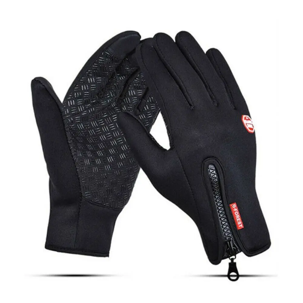 

Зимние мужские перчатки теплые спортивные рыболовные брызгозащитные лыжные армейские велосипедные сноубордические Нескользящие женские перчатки на молнии